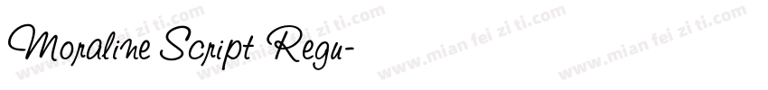 Moraline Script Regu字体转换